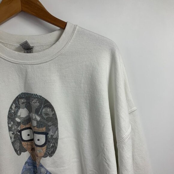 Gildan Adults Bob's Burgers Tina Character Collage Long Sleeve Sweatshirt SZ 3XL - Picture 4 of 11